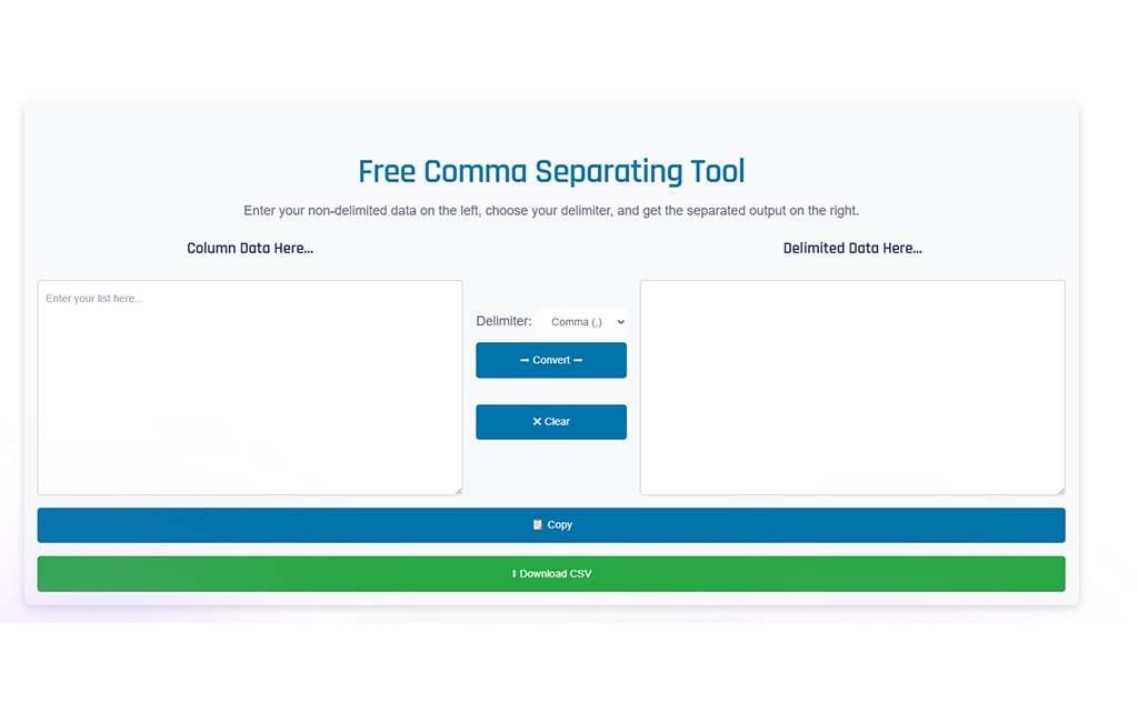 Top Comma Separated Tools to Streamline Your Workflow